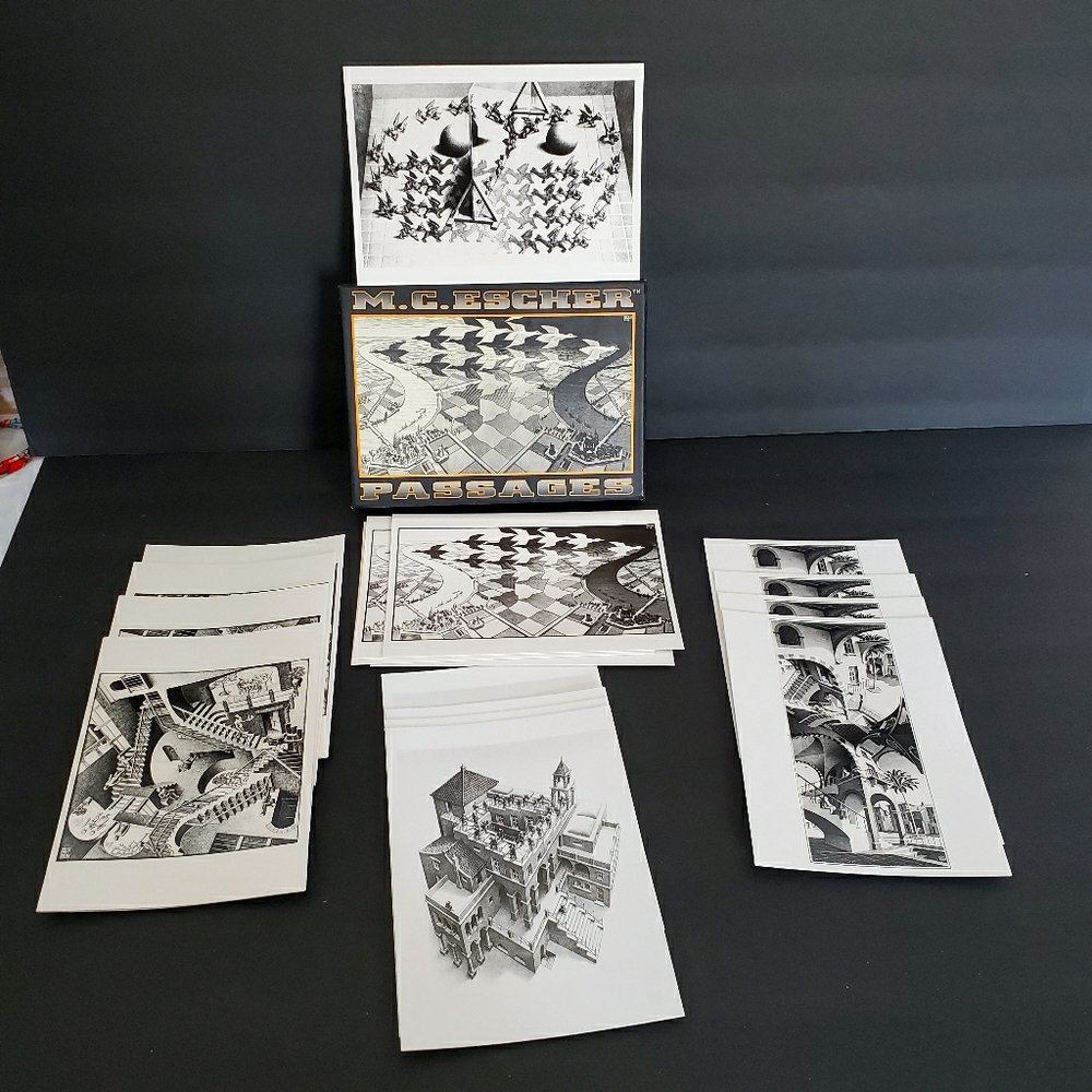 Collectable M.C.Escher Art Note Cards PASSAGES